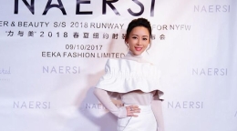 潘晓婷成时尚新宠儿展现恬静优雅气质