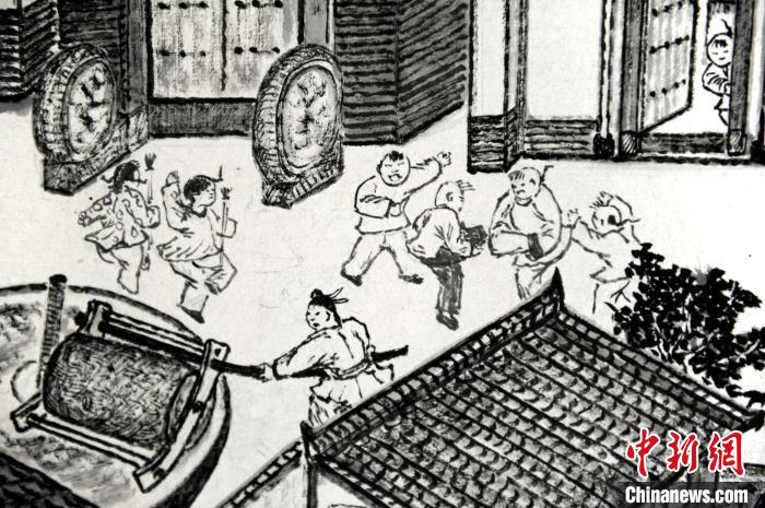 陜西七旬老人繪制14米家鄉(xiāng)古城圖留住“逝去”的美好記憶