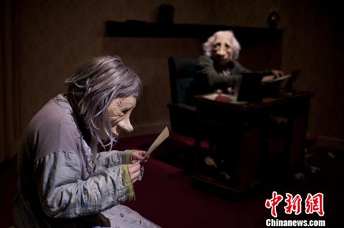 資料圖：西班牙經(jīng)典默劇《安德魯與多莉尼》現(xiàn)場(chǎng)劇照。 主辦方“品質(zhì)舞臺(tái)劇”供圖