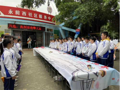 廣西各地借“三月三”重大節(jié)慶活動開展反邪教宣傳759